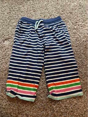 Boden Kids Navy Striped Jersey Baggies 13Y
